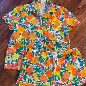 I. Crew women’s PJ shorts set size medium
